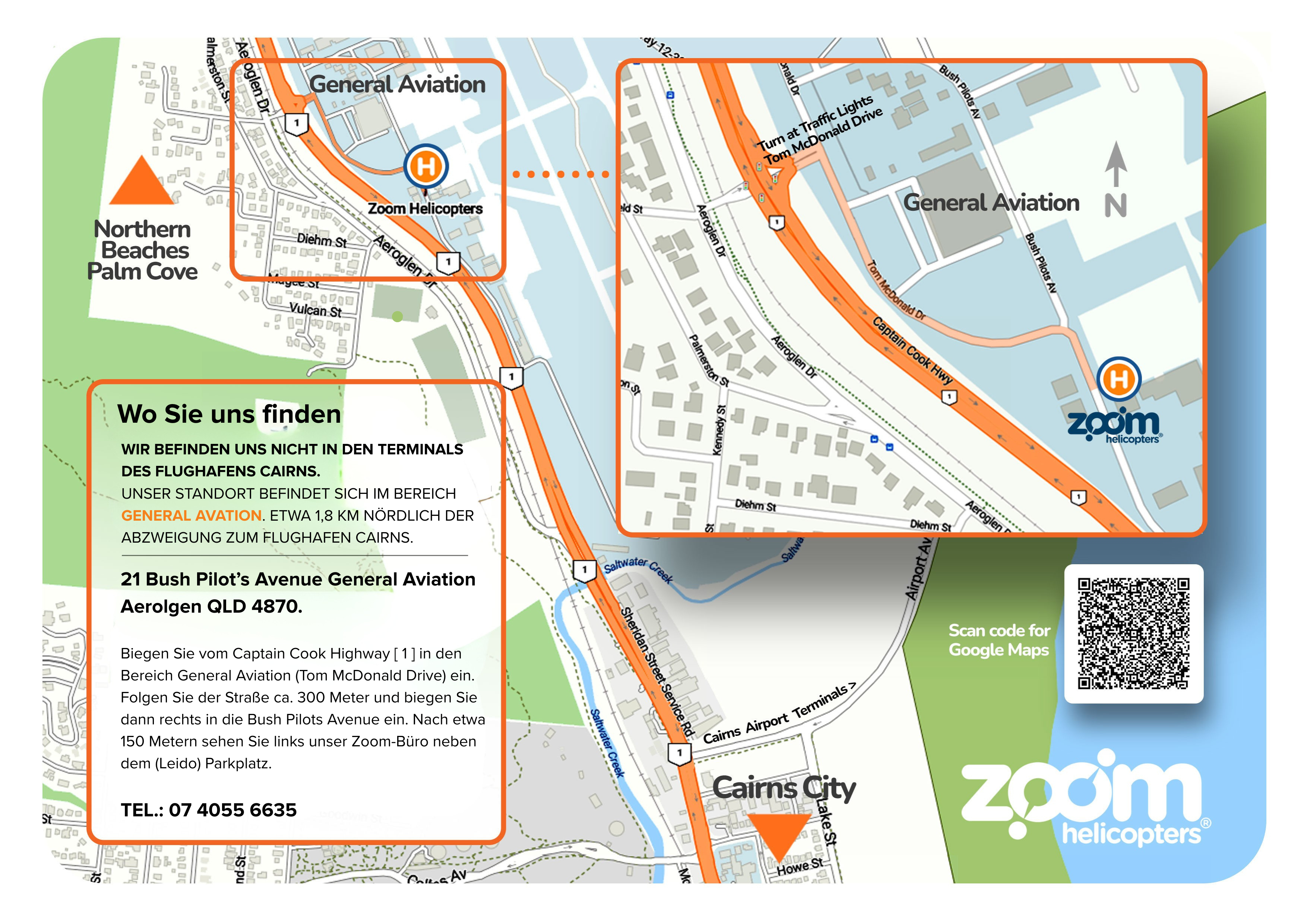 ZOOM directional map GERMAN